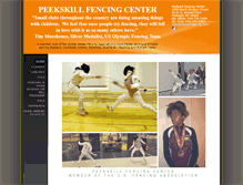 Tablet Screenshot of peekskillfencing.com